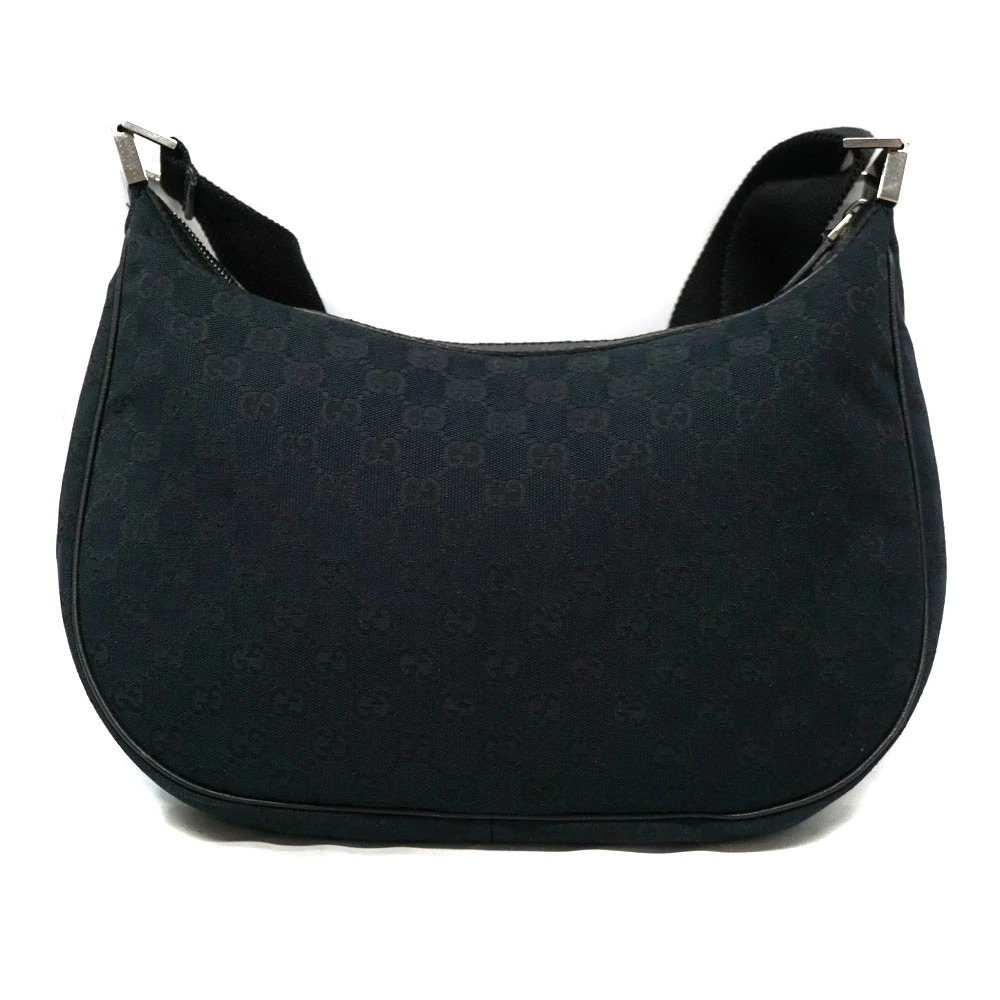Gucci Shoulder GG Black Canvas Bag